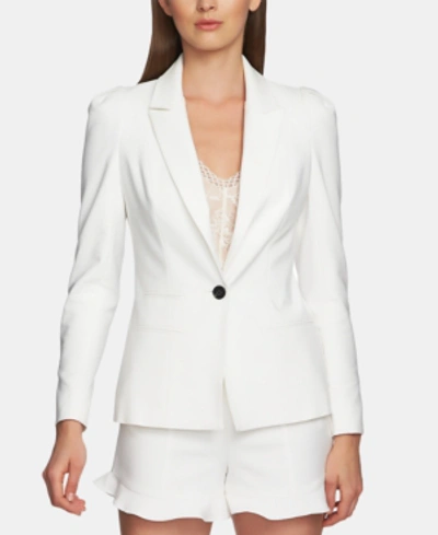 1.state One-button Fitted Blazer In New Ivory