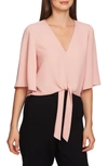 1.state Tie Front Blouse In Orchid Bud