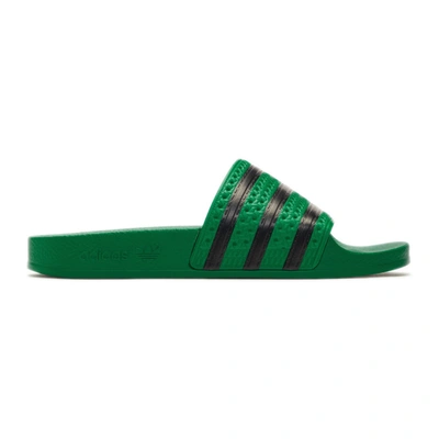Adidas Originals Green Adilette Slides