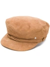 Maison Michel New Abby Sailor Cap In Neutrals