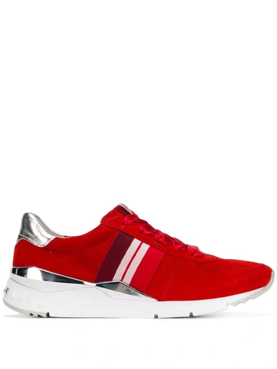 Kennel & Schmenger Side Stripe Sneakers In Red