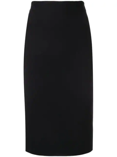 Alexander Mcqueen Pencil Skirt In Black