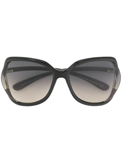 Tom Ford Oversized Frame Sunglasses In Black