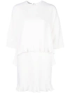 Stella Mccartney Ruffle Trim Dress In White