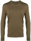 Neil Barrett Fine Knit Jumper In Green