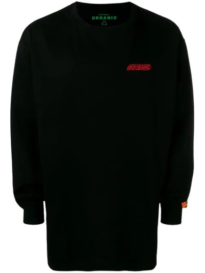 Heron Preston Ctnmb Embroidered Sweatshirt In Black