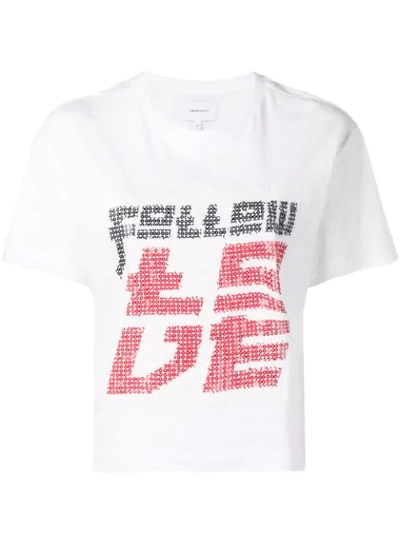 Current Elliott Graphic Print T-shirt In White