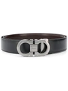 Ferragamo Salvatore  Double Gancio Belt - Black