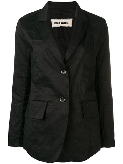 Uma Wang Lightweight Linen Jacket In Black