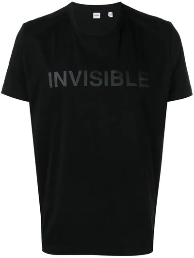 Aspesi Invisible Print T-shirt In Black