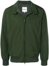 Aspesi Zipped Bomber Jacket In Green