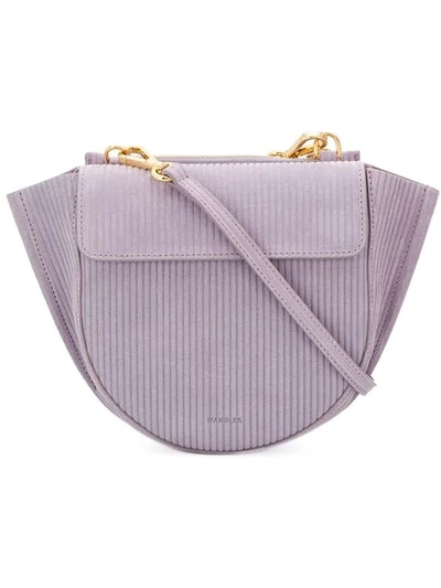 Wandler Mini Corduroy Bag In Purple