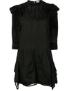 Isabel Marant Étoile Embroidered Short Dress - Black