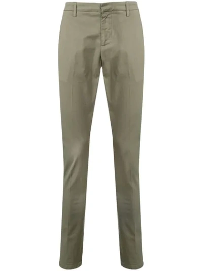 Dondup Slim Fit Chinos In Green