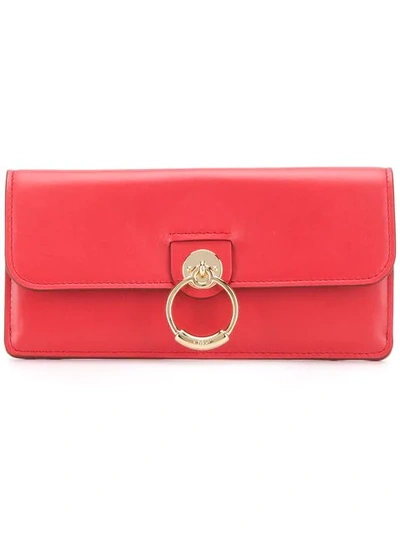 Chloé Tess Wallet In Red