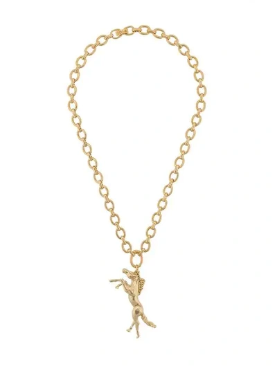 Chloé Horse Pendant Necklace In Gold