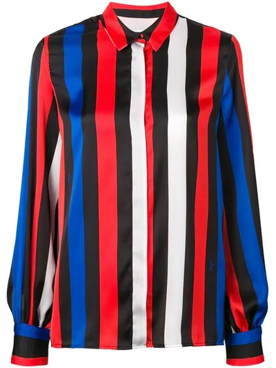 Msgm Bold Striped Shirt In 85 Multicolore