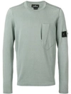 Stone Island Shadow Project Chest Pocket Jumper In Green