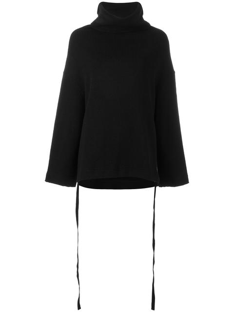 turtleneck with flared sleeves