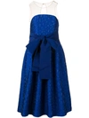 P.a.r.o.s.h Belted Prom Dress In Blue