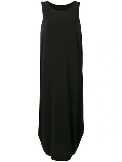 Issey Miyake Sleeveless Maxi Dress In Black
