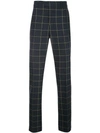 Calvin Klein 205w39nyc Checked Tailored Trousers In Blue