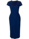 Stella Mccartney Cinched Midi Dress In Blue