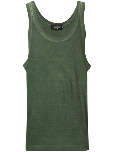 Dsquared2 Classic Jersey Vest In Green