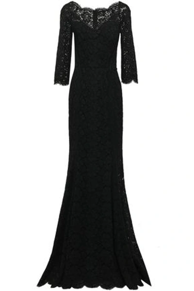 Dolce & Gabbana Woman Corded Lace Gown Black