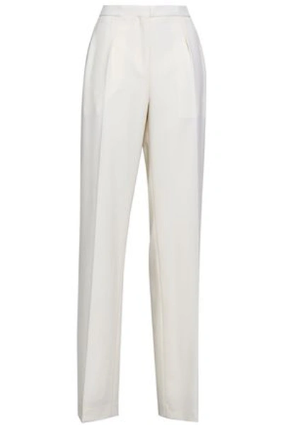Narciso Rodriguez Woman Wool-twill Wide-leg Pants White