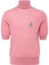 Prada Knit Turtleneck Sweater In Pink