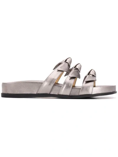 Alexandre Birman Lolita Sandals In Silver