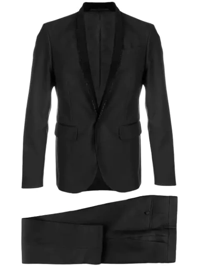 Dsquared2 Classic Tuxedo Suit In Black