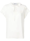 Blugirl Pleated Detail Blouse In White
