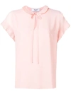 Blugirl Pleated Detail Blouse In Pink