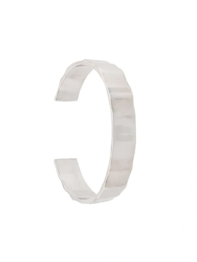 Isabel Marant Crinkled Cuff Bracelet In Silver