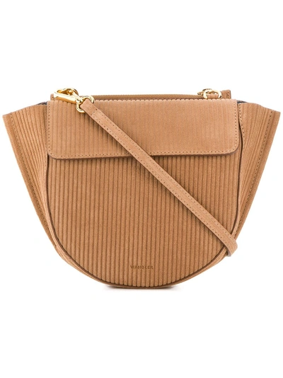 Wandler Hortensia Mini Corduroy Shoulder Bag - Brown In Brown