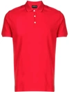 Emporio Armani Klassisches Poloshirt In Red