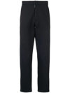 Giorgio Armani Regular Tapered Trousers In Ubwf Blu