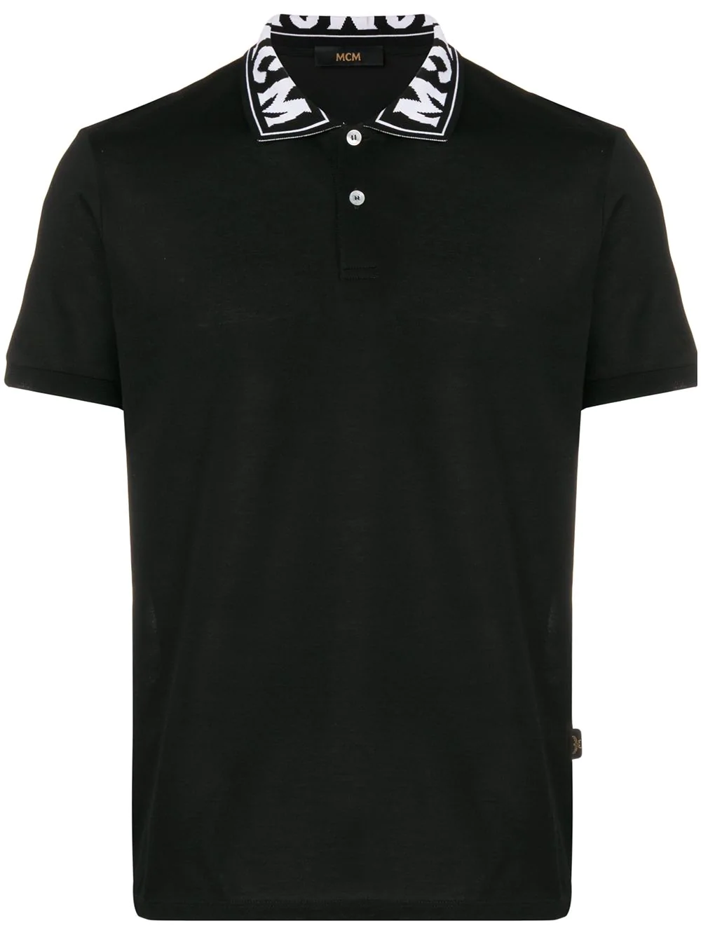 Mcm Logo-Collar Polo Shirt - Black | ModeSens