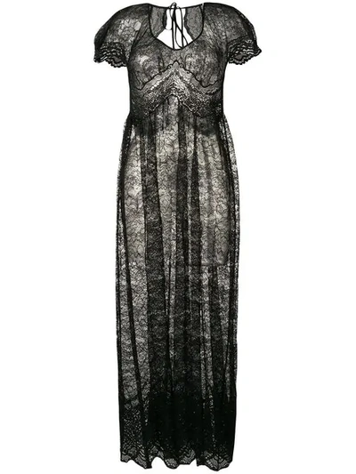 Paco Rabanne Maxi Dress In Black