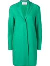 Harris Wharf London Cocoon Single Breasted Coat In 674 Jade