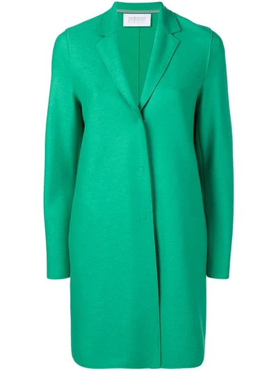 Harris Wharf London Cocoon Single Breasted Coat In 674 Jade