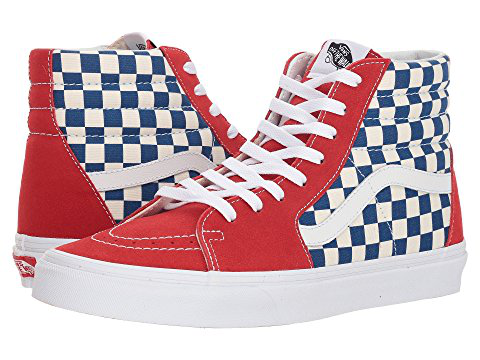 vans sk8 hi true blue red