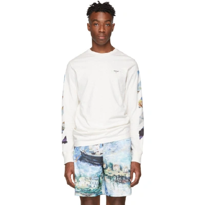 Off-white Diag Colored Arrows Sweatshirt In 0288 White