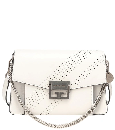 Givenchy Small Gv3 Leather Shoulder Bag In White