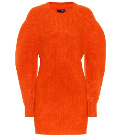 Isabel Marant Sigrid Cashmere Sweater Dress In Orange