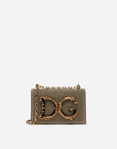 Dolce & Gabbana Dg Girls Cross-body Bag In Soft Lurex