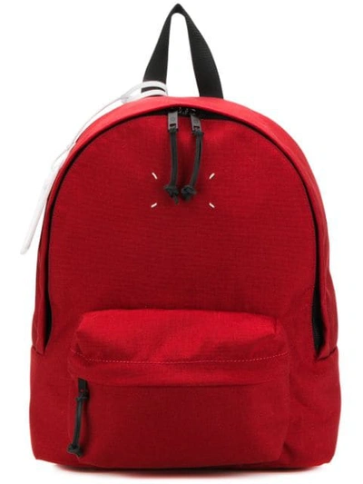 Maison Margiela Medium Backpack In Red