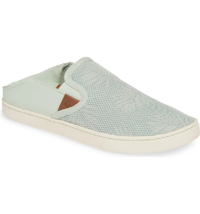 Olukai 'pehuea' Slip-on Sneaker In Fog/ Palm Fabric